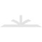 Ekena Millwork Richland Architectural Grade PVC Gable Bracket, 108"W x 31 1/2"H x 4"D x 6"F, 7/12 Pitch GBP108X32X0406RIC00 - alternate 5